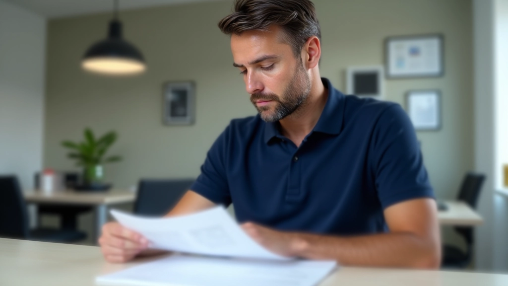 Personne pointant sur un relevé de carrière imprimé avec ses périodes de cotisation