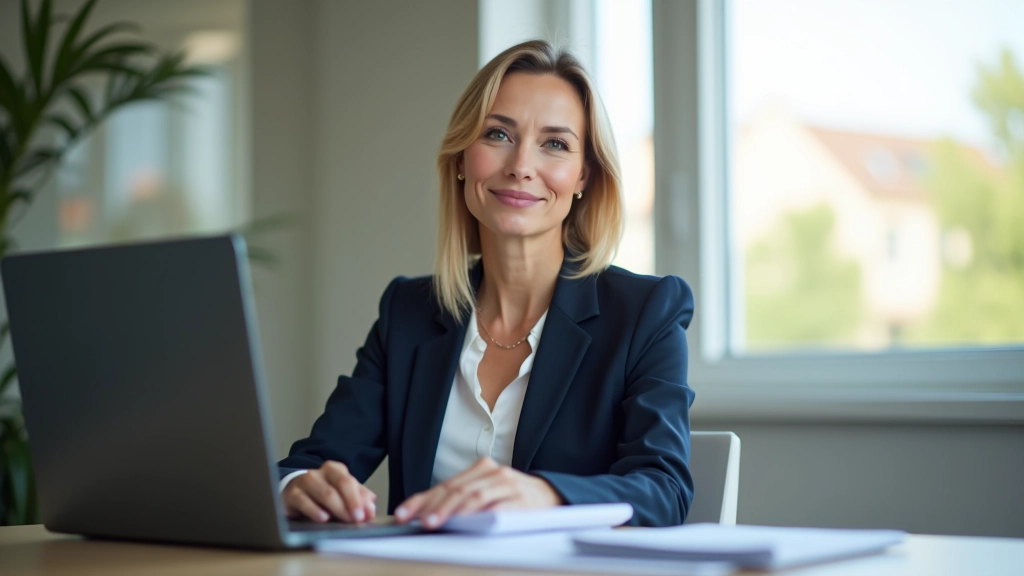 Personne consultant un document officiel de retraite à son bureau avec ordinateur portable